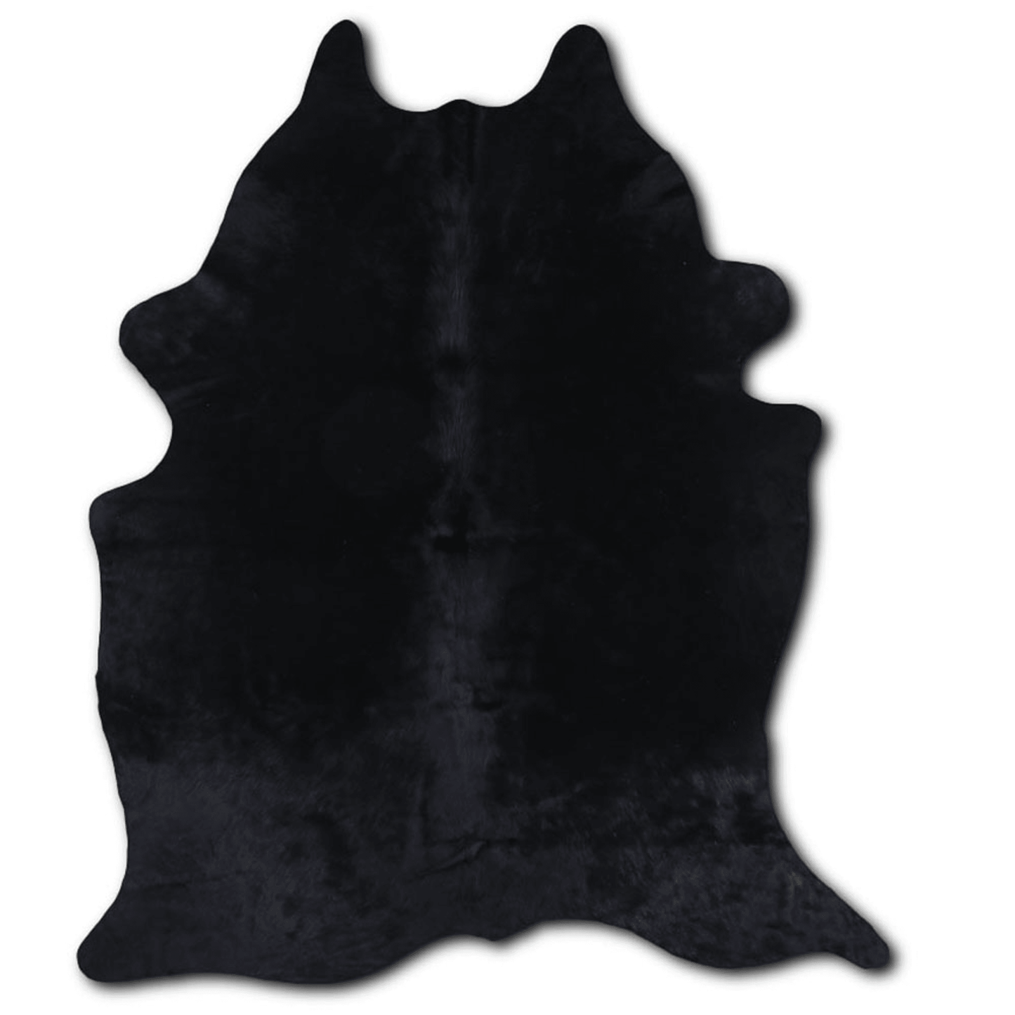 Dyed Black Cowhide Area Rug - Grade A Quality
