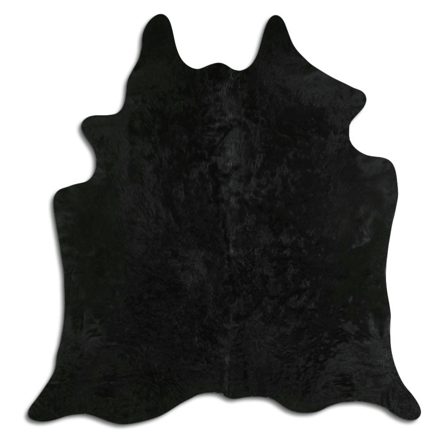 Dyed Black Cowhide Area Rug - Grade A Quality