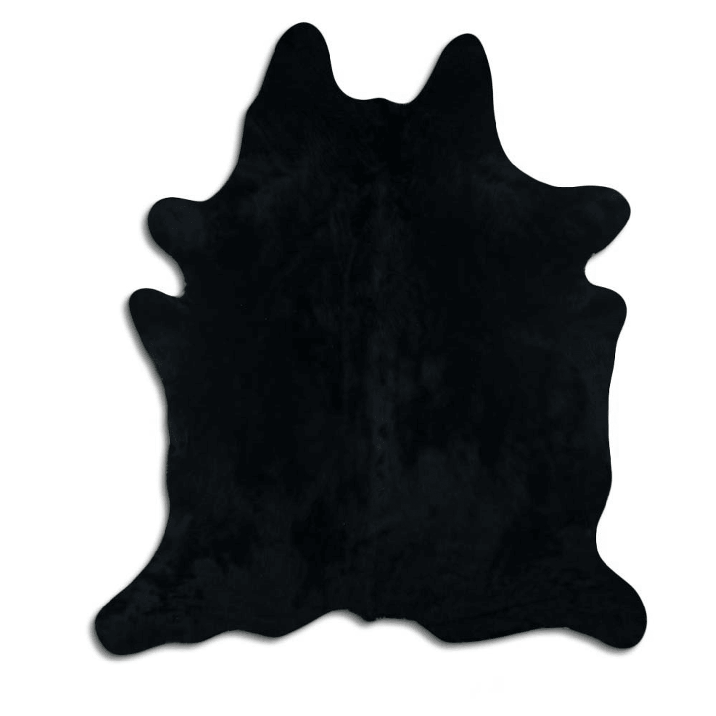 Dyed Black Cowhide Area Rug - Grade A Quality