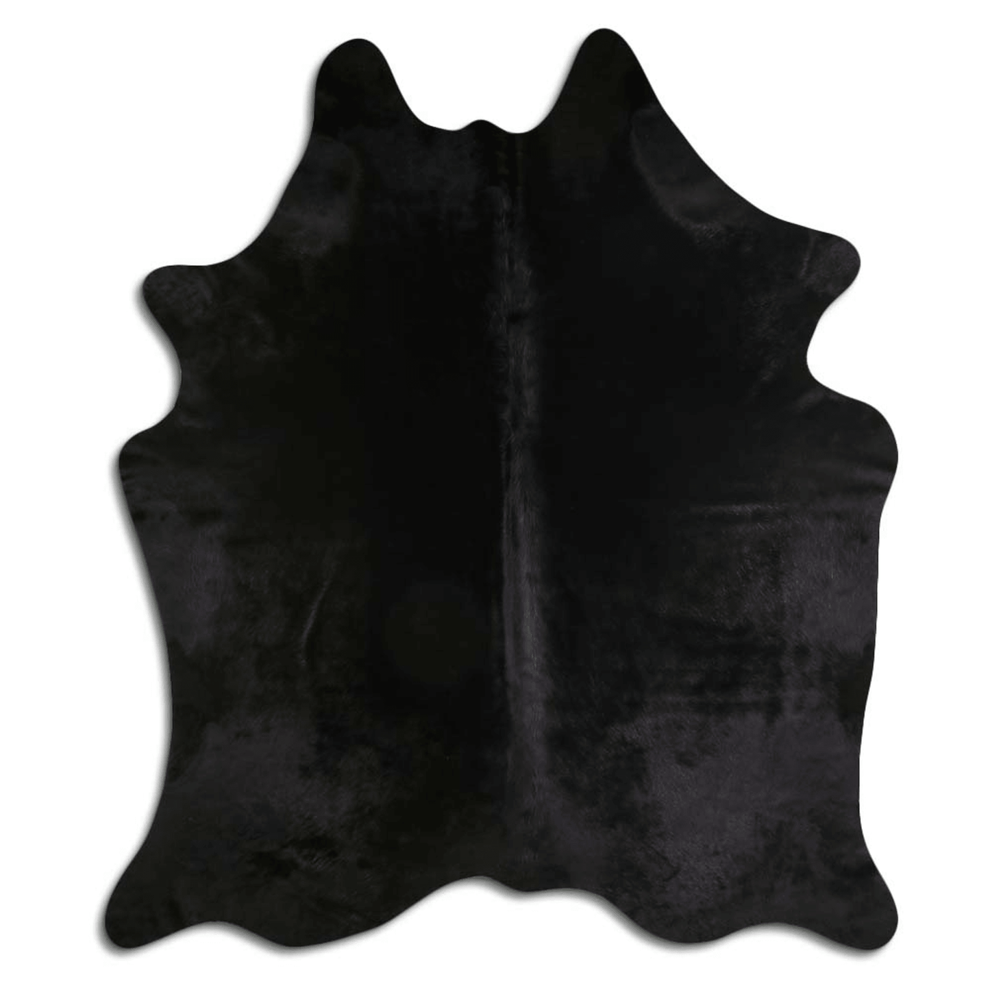 Dyed Black Cowhide Area Rug - Grade A Quality