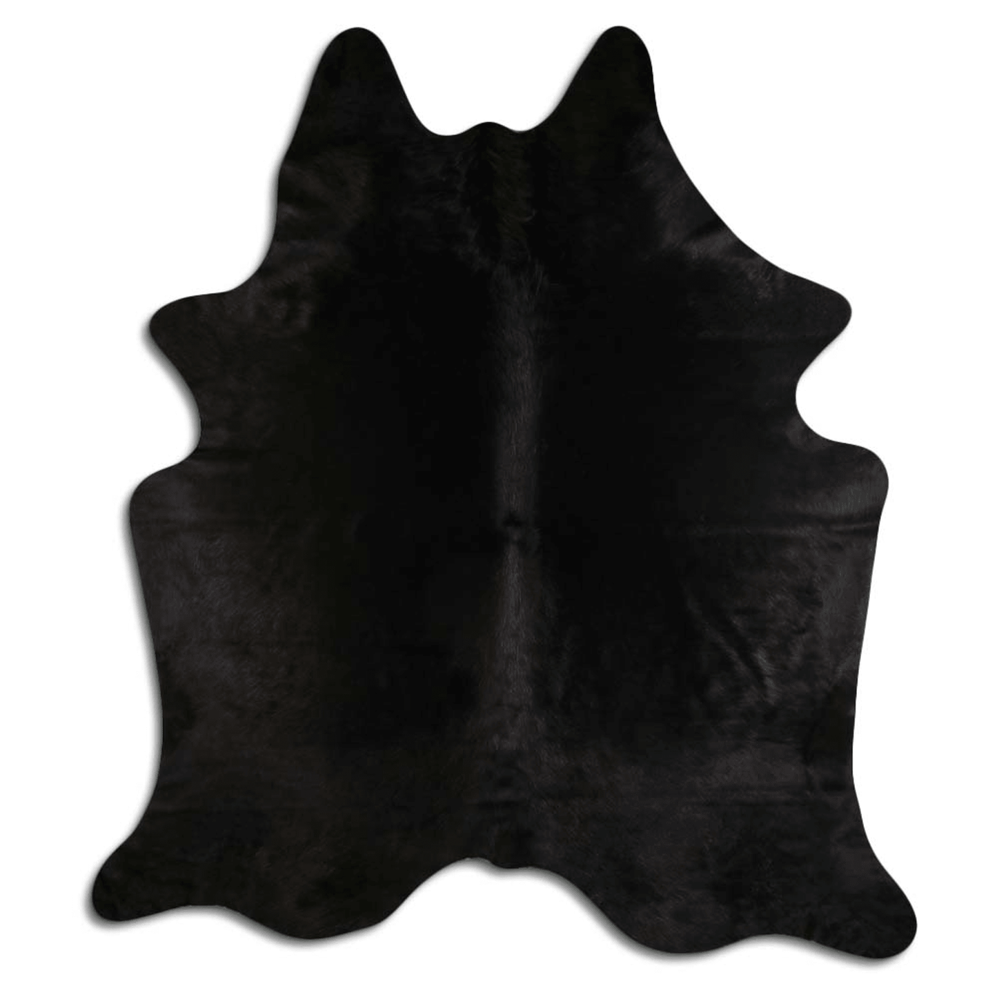 Dyed Black Cowhide Area Rug - Grade A Quality