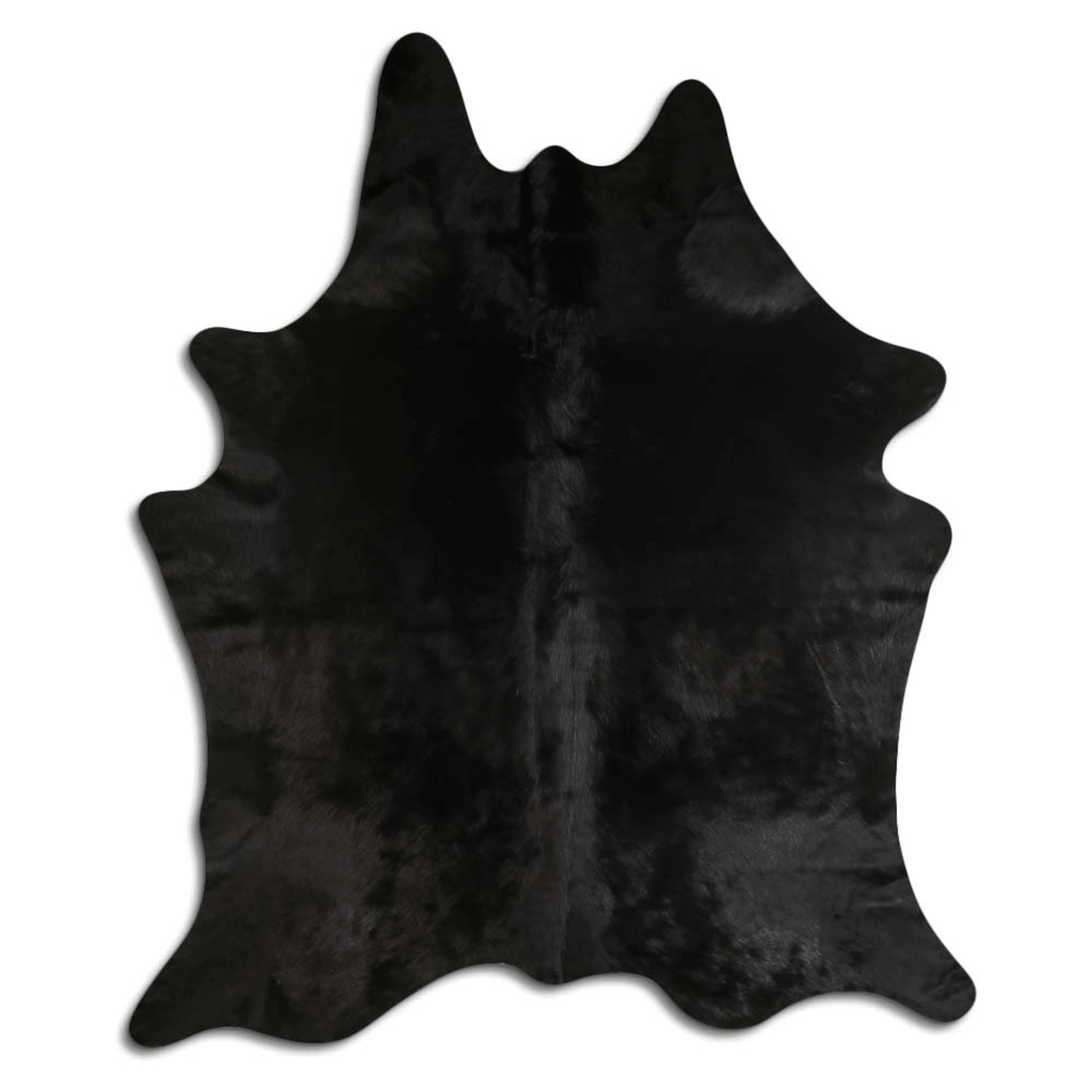 Dyed Black Cowhide Area Rug - Grade A Quality