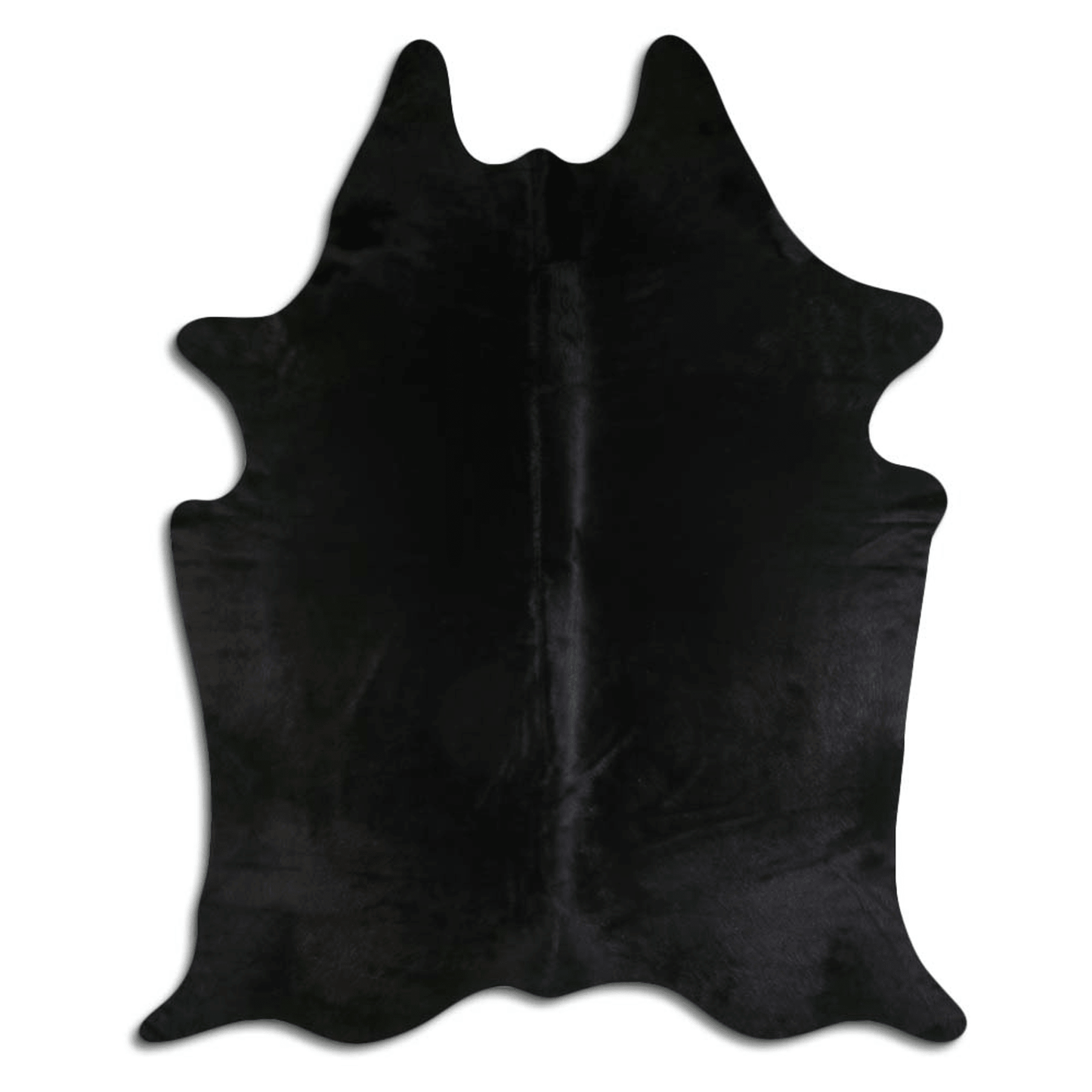 Dyed Black Cowhide Area Rug - Grade A Quality