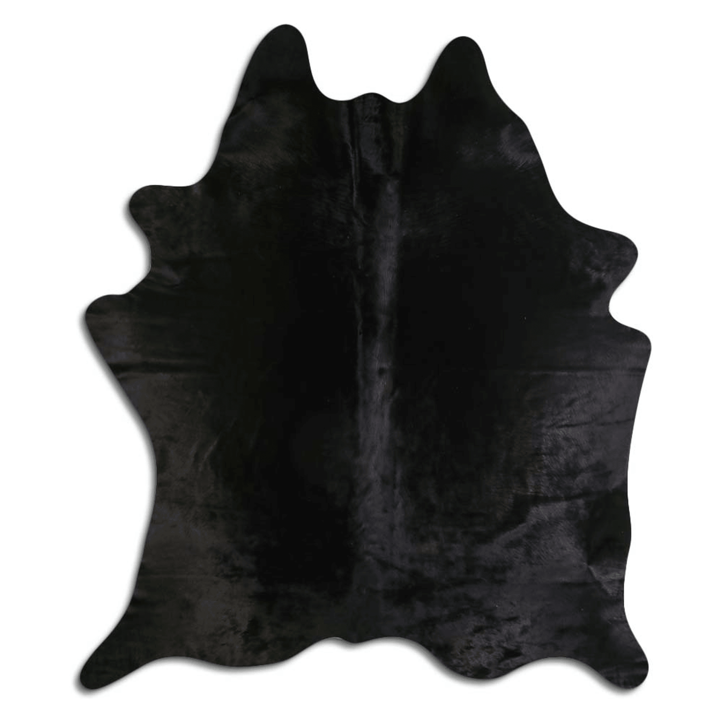 Dyed Black Cowhide Area Rug - Grade A Quality
