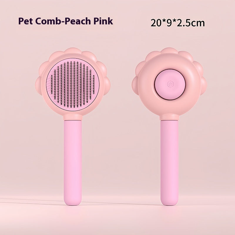 Self-Cleaning Pet Brush Comb with Spray