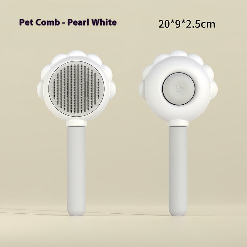 Self-Cleaning Pet Brush Comb with Spray