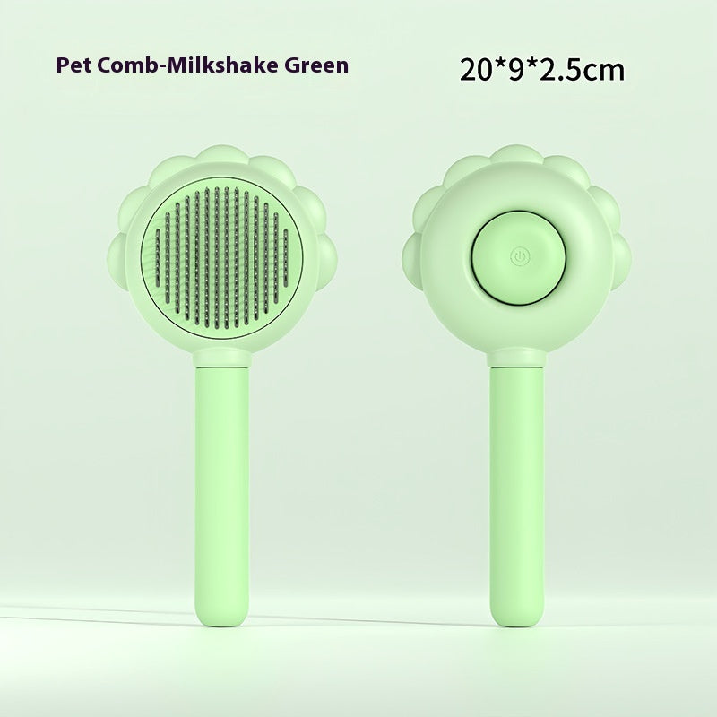 Self-Cleaning Pet Brush Comb with Spray